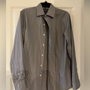 Croft&Barrow Easy Care Classic Fit Grey Dress Shirt. Size 15.5 34/35.